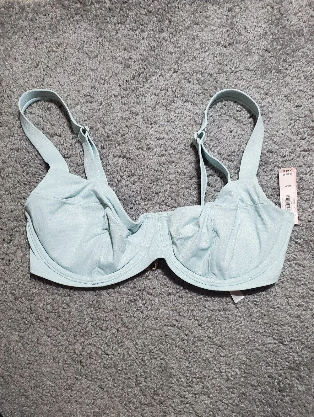 Victoria's Secret Light Blue Bikini Top